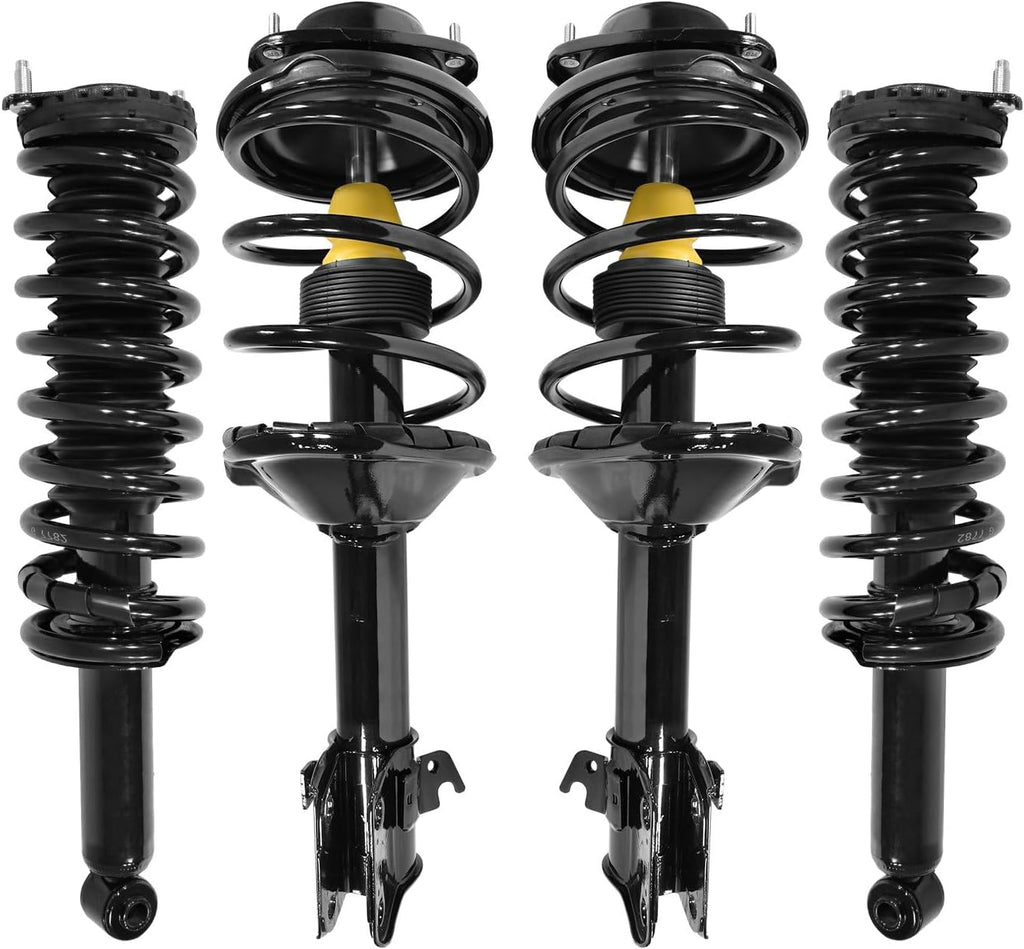 COMPLETESTRUTS - Front & Rear Quick Complete Strut Assemblies with Coil Springs Replacement for 2000-2004 Subaru Outback - Set of 4