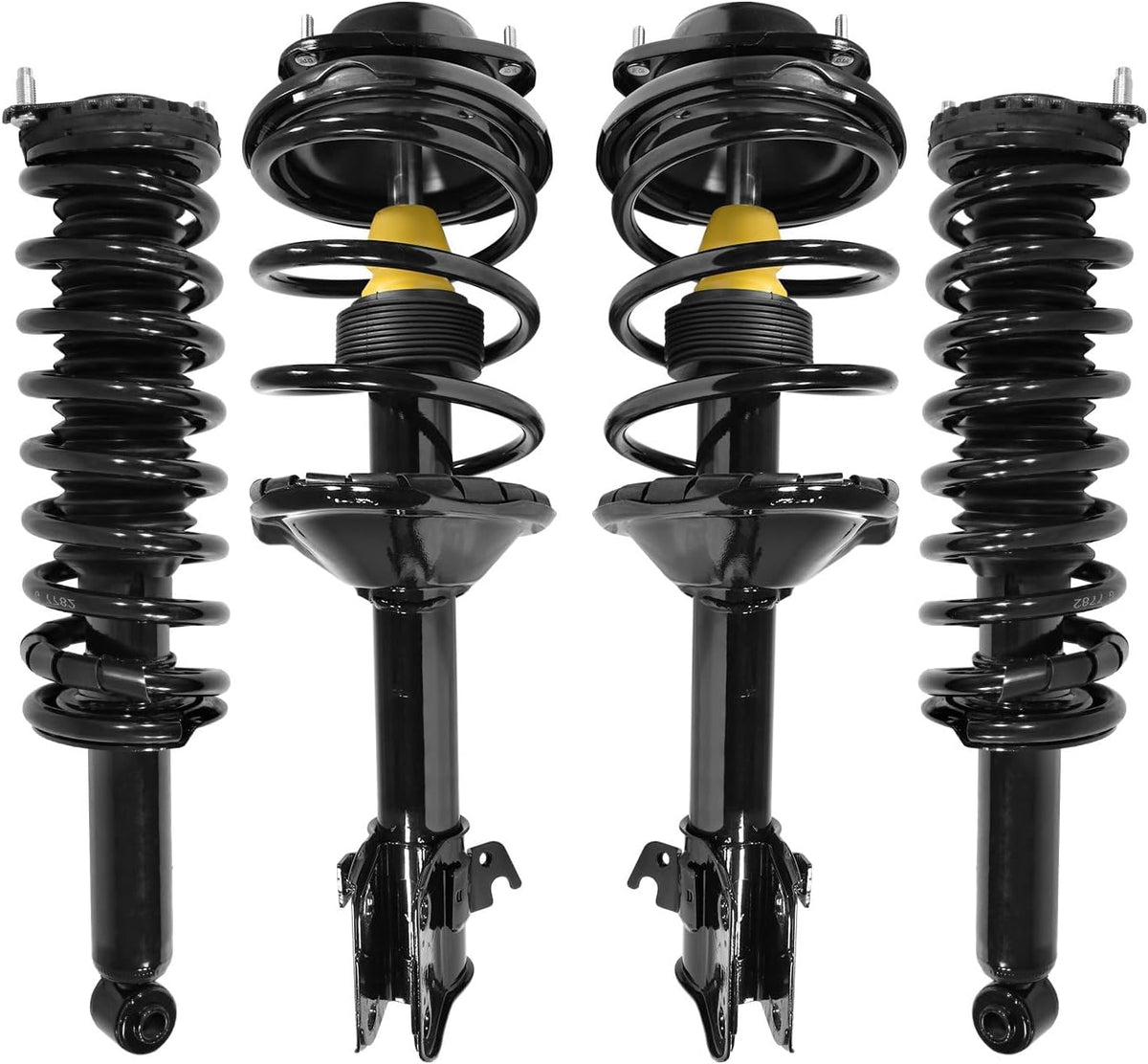 COMPLETESTRUTS - Front & Rear Quick Complete Strut Assemblies with Coil Springs Replacement for 2000-2004 Subaru Outback - Set of 4