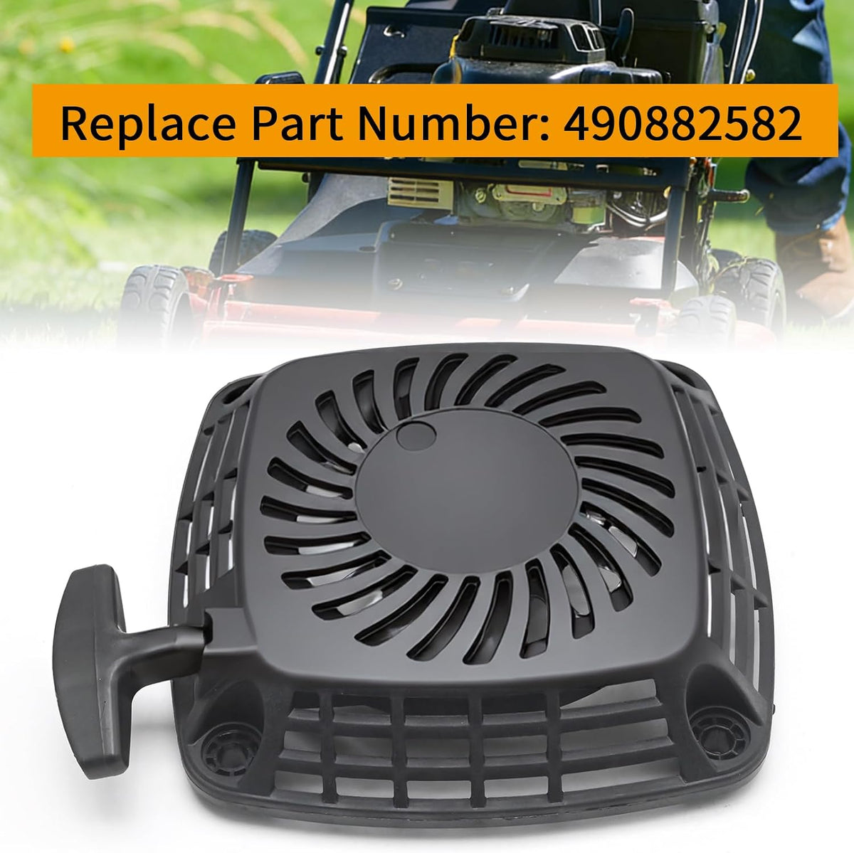 49088-2582 Recoil Starter Assembly, Replacement for Kawasaki FJ180V Engine, Replacement for Toro, Replaces 49088-7023
