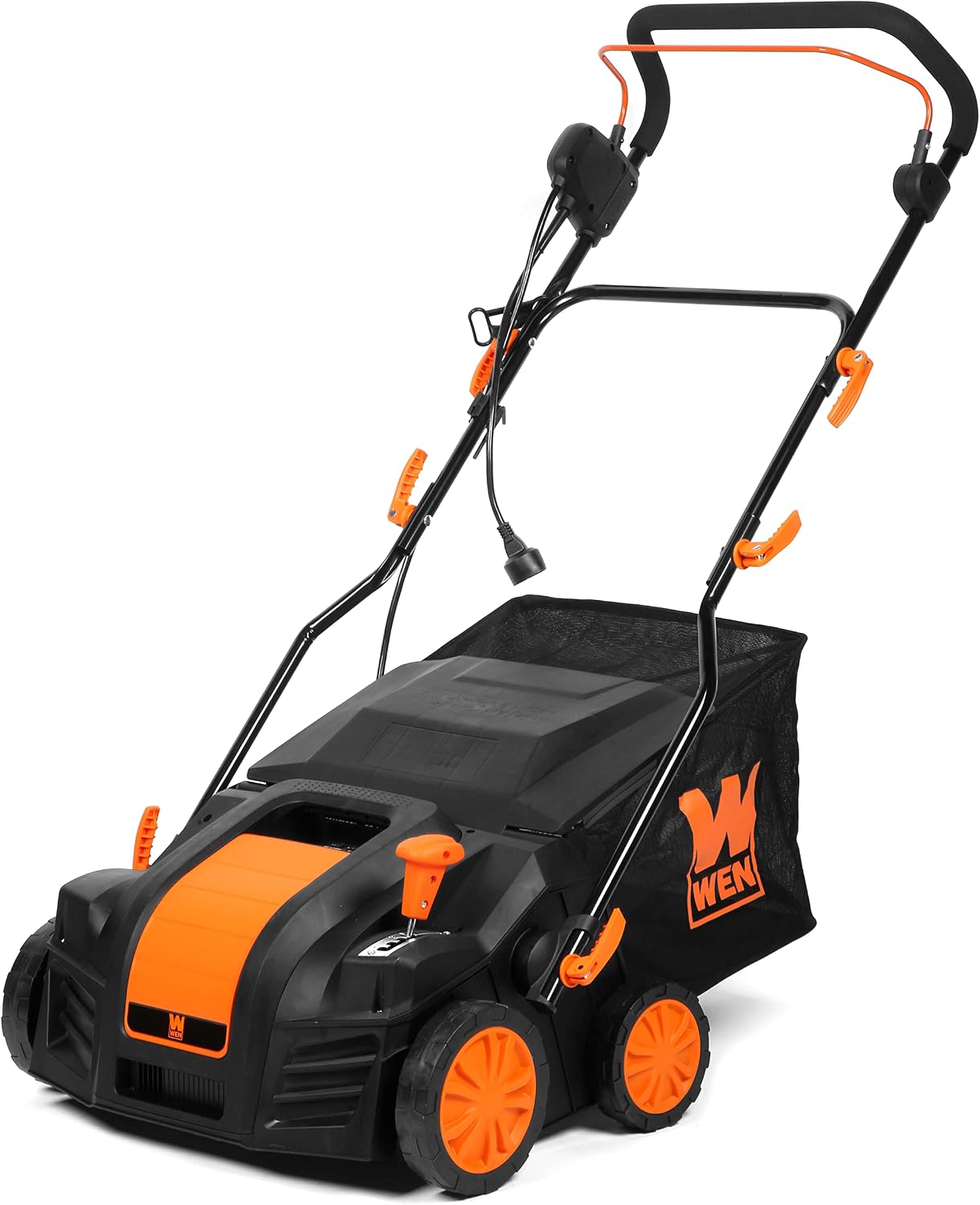 DT1516 16-Inch 15-Amp 2-in-1 Electric Dethatcher and Scarifier with Collection Bag, Black