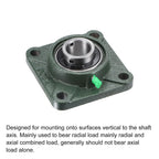 uxcell UCF206 Flange Block Bearings 30mm Bore Cast Iron Bearing Unit Set