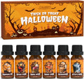 Halloween Fragrance Oils Set, Funny Essential Oils Gift Set for Diffuser, Candle, Soap Making Scents, Pumpkin Pie