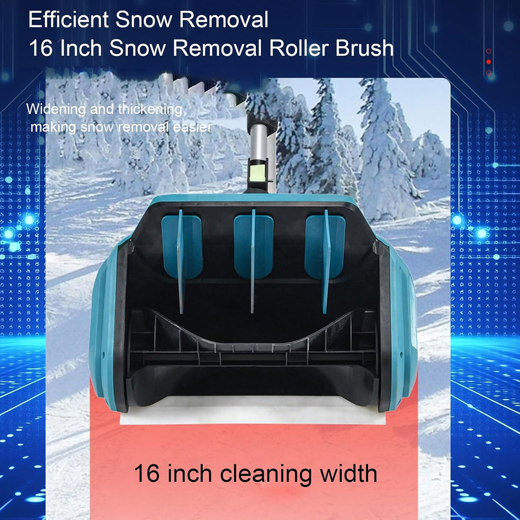 Cordless Snow Shovel, 20ft Throwing Distance Plows 300lbs per Min Portable Electiric Snow Shovel with Wheels