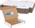 6" x 4" x 1" White Corrugated Cardboard Shipping Boxes Set of 25