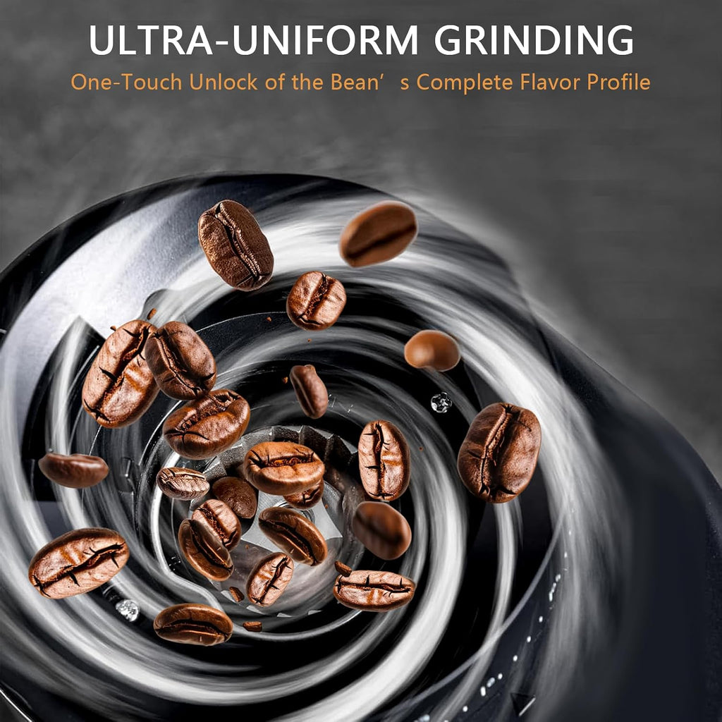 Electric Coffee Grinder for Home & Office: Smart Conical Burr coffee grinder with 25 Precision Grind Settings & 120g
