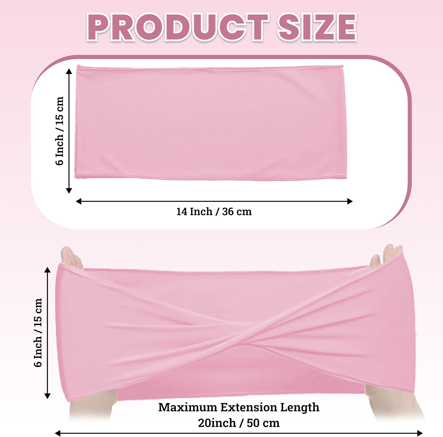 Pack of 100 PCS | Pink | Spandex Chair Sashes Bows Without Buckle | Stretch Elastic Banquet Universal Folding Chair