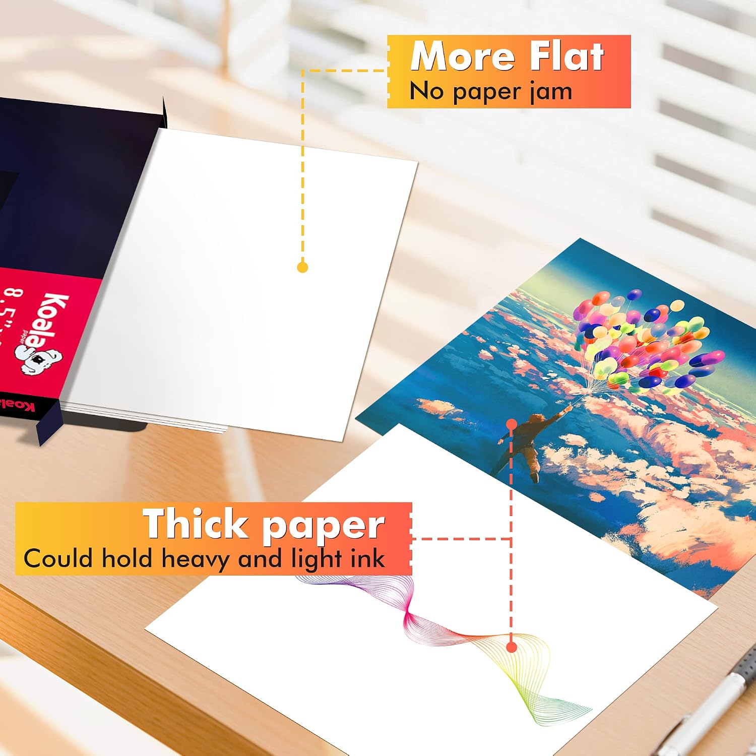 Sublimation Paper 8.5x11 Inch 100 Sheets for DIY Phone Cases Tumblers | Compatible with Inkjet Sublimation Printer