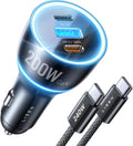 200W Car Charger USB C Fast Charge [GaN] PD 140W Fast Car Charger | USB C, Cigarette Lighter Adapter for Multi Device