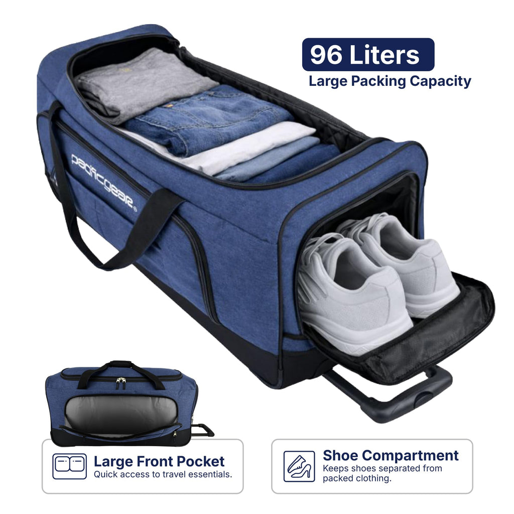 Duffel Bag with Rolling Wheels
