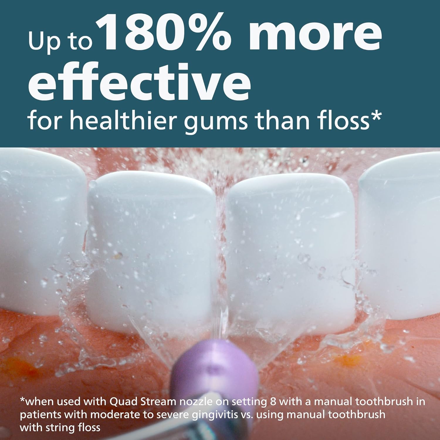 Power Flosser 3000, White, HX3711/20 & 4100 Power Toothbrush, Rechargeable Electric Toothbrush with Pressure Sensor