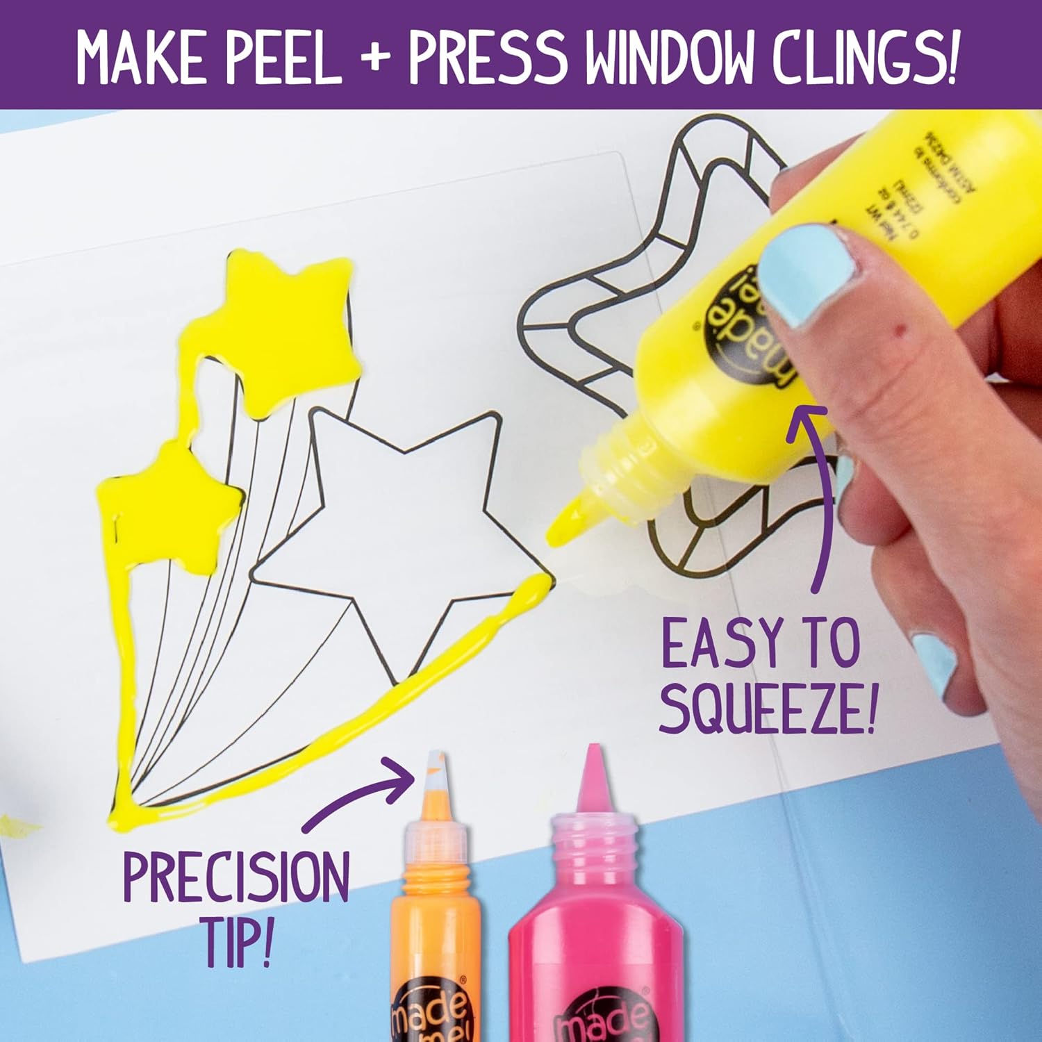 Create Your Own Window Art, Paint Your Own Suncatchers, DIY Arts & Crafts Idea, Craft Kits for Kids, Crafts for Kids