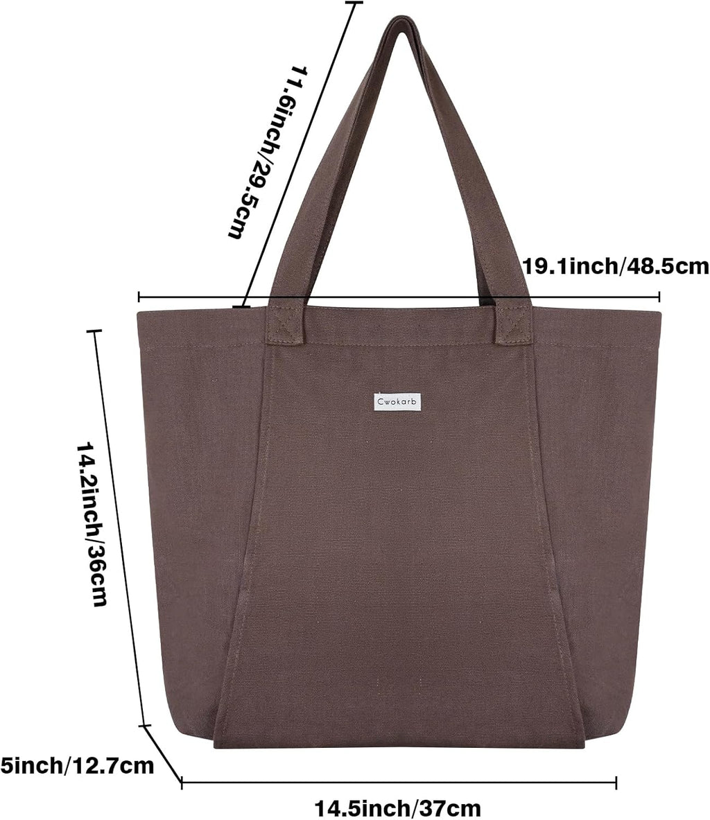 Yoga Mat Bag for Women, Pure Cotton Canvas Yoga Tote with Wet/Dry Pocket, Bottle Holder & Inner Zipper Pocket, Yoga