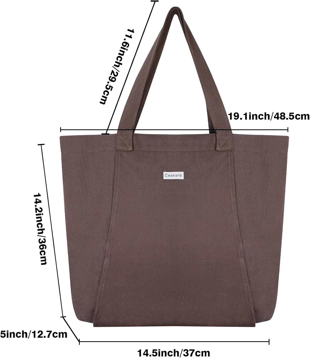 Yoga Mat Bag for Women, Pure Cotton Canvas Yoga Tote with Wet/Dry Pocket, Bottle Holder & Inner Zipper Pocket, Yoga