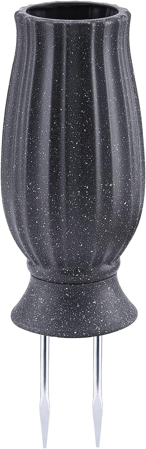 10” Cemetery Vases with Metal Spike for Artificial Flower Grave Decorations
