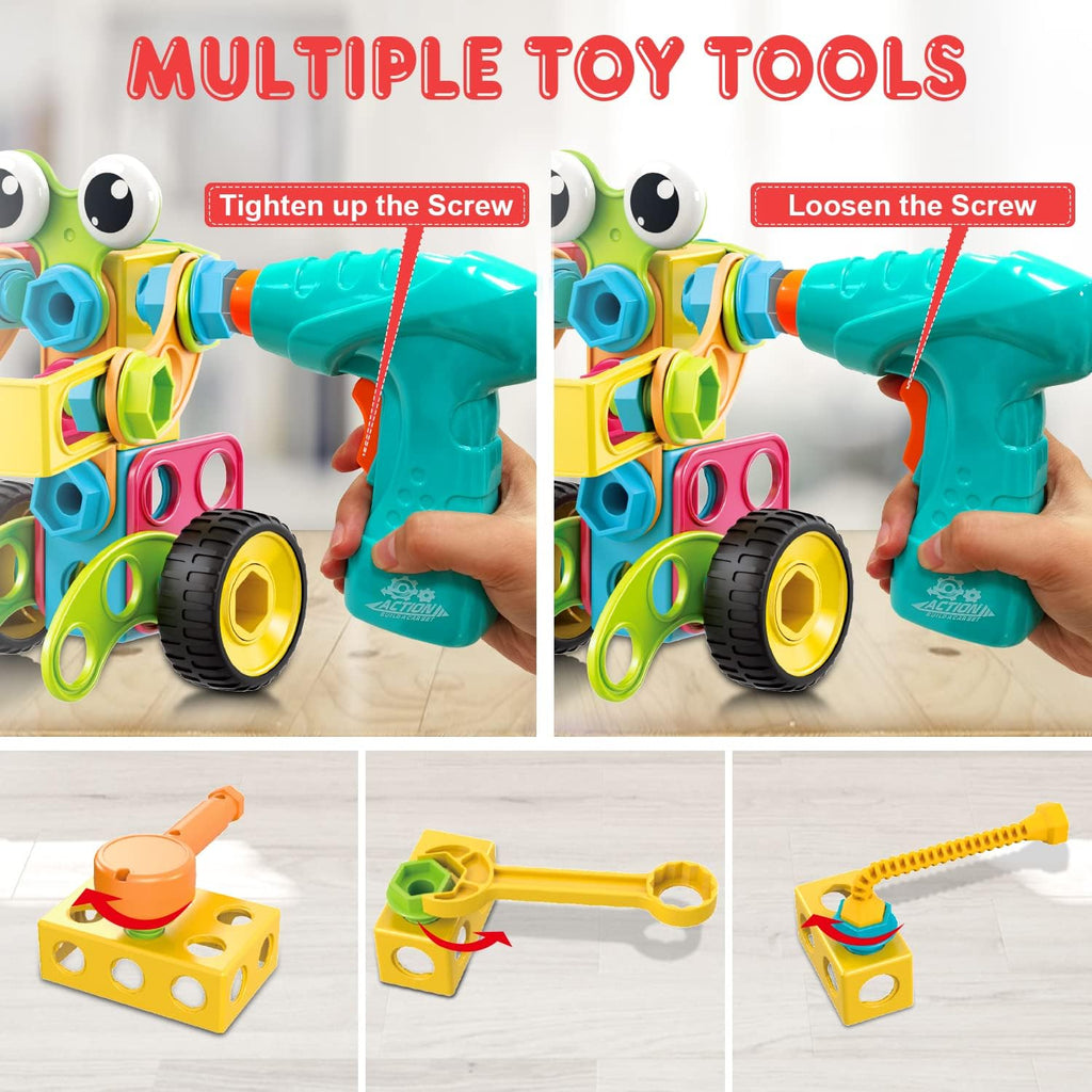 195 PCS STEM Toys, Building Sets for Kids 3+