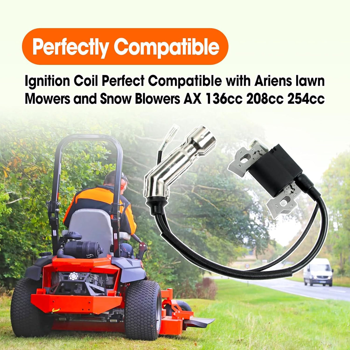20001042 Ignition Coil Fit for Snow Blowers Lawn Mowers Ariens 136cc 208cc