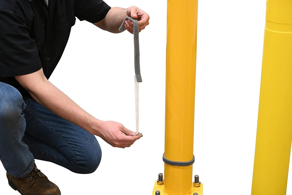 BPC-42-4.5 Low Density Polyethylene Bollard Post Cover 42 in. x 4-1/2 in. Yellow