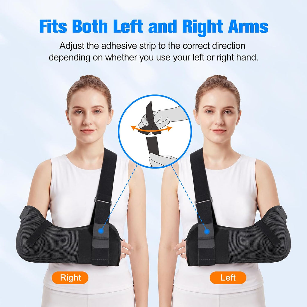 Arm Sling Shoulder Injury Immobilizer Rotator Cuff Support Brace, Comfortable Medical Sling Arm for Shoulder Injury