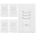 ENERLITES 1-Hour No Neutral Countdown Timer Switch, 5 Pack