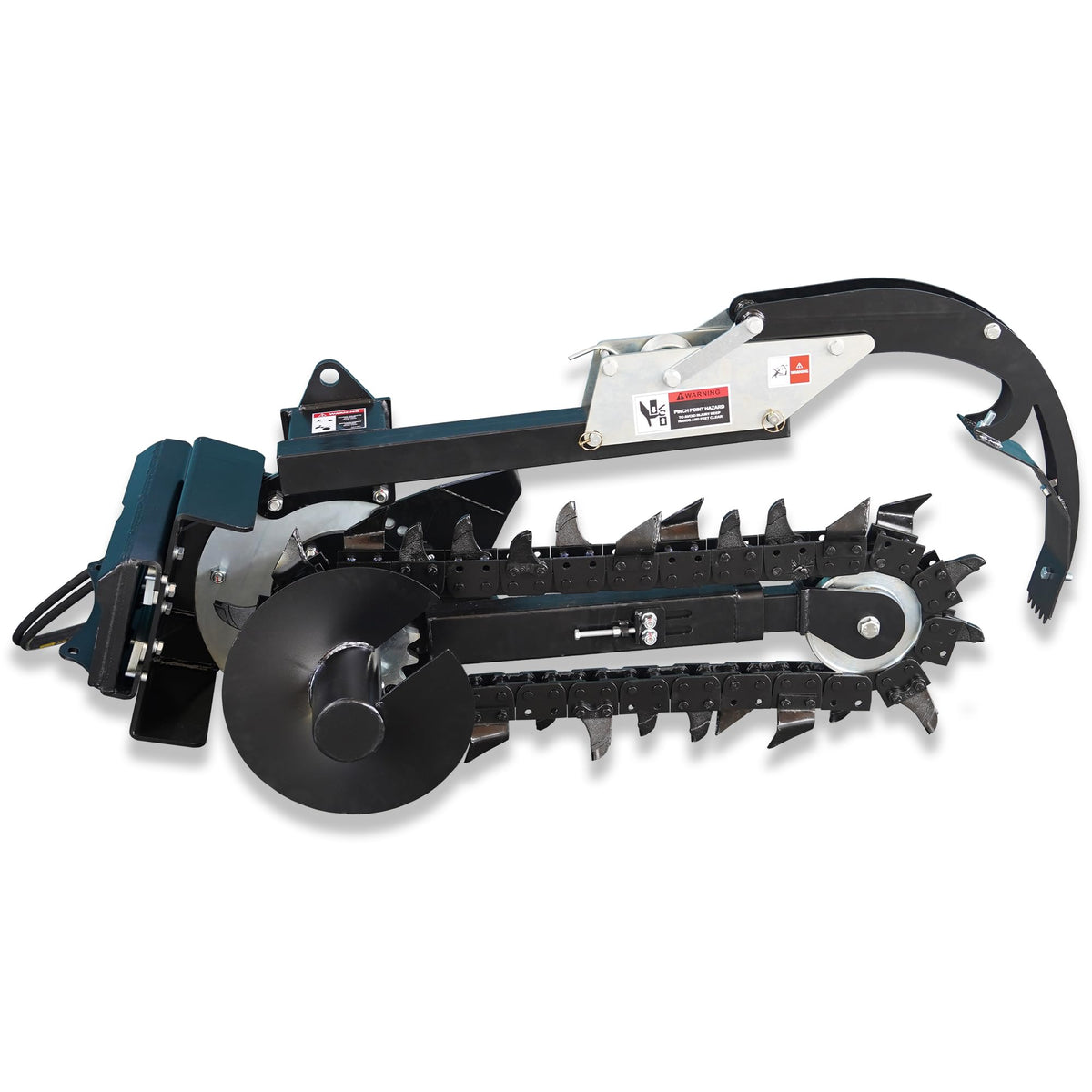 Mini Hydraulic Trencher Skid Steer Attachment 5.85" Cutting Width