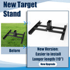 Adjustable Height Target Stand System Kit，H-Shaped Base for Shooting Range