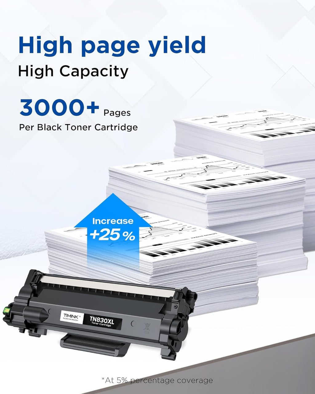 TN830XL Toner Cartridge Replacement for Brother TN830XL TN830 4 Pack