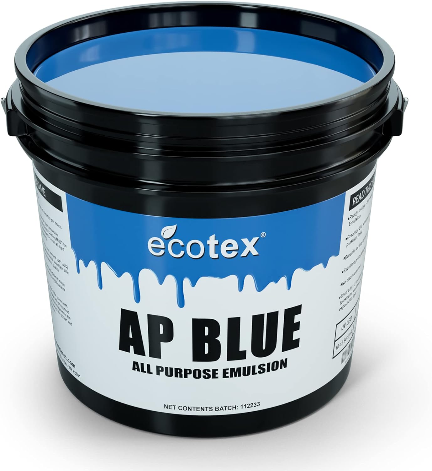 AP Blue Pre-Sensitized Photo Emulsion - Silk Screen Emulsion, 1 Qt | Premixed And Pre-Sensitized Photo Emulsion - No