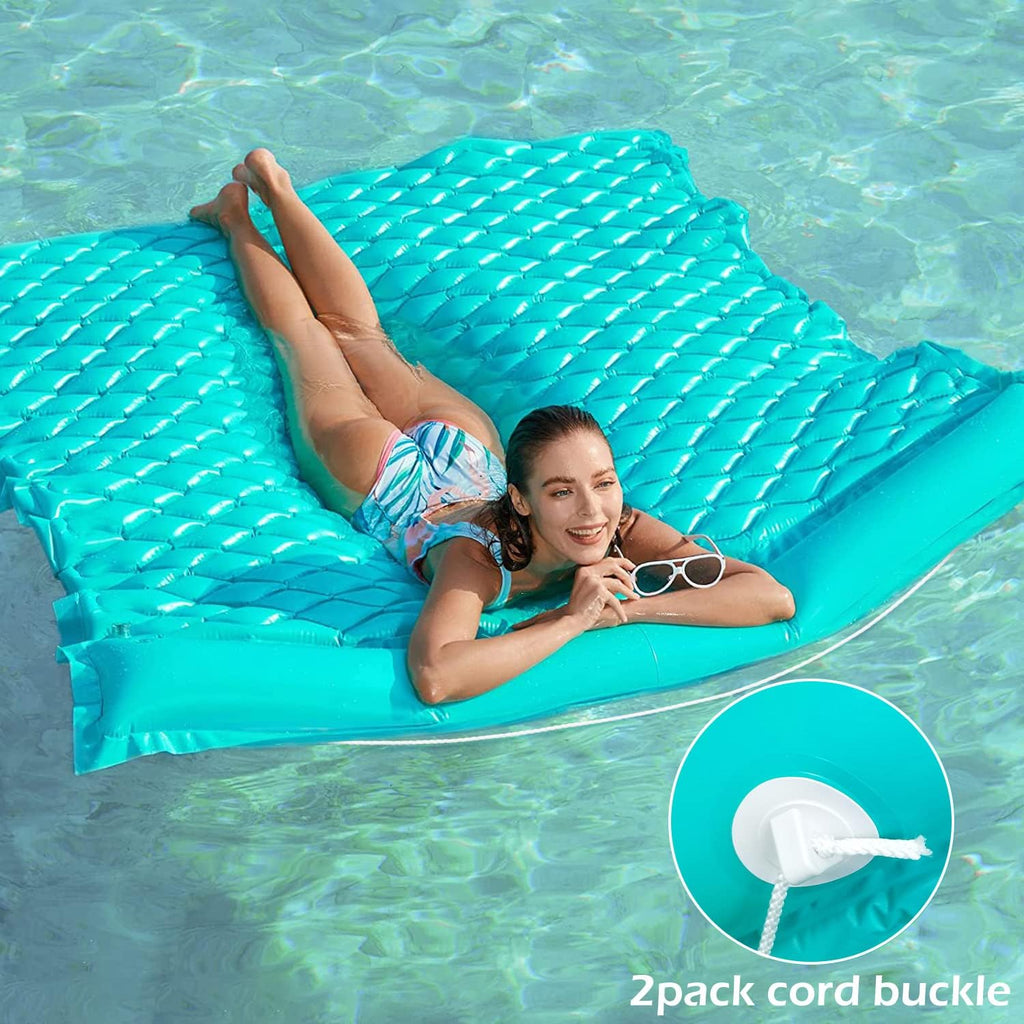 Floating Mat Pool Floats - Giant Inflatable Pool Float Lake Raft Lounge Floating Water Mat for Swimming Pool Floatie
