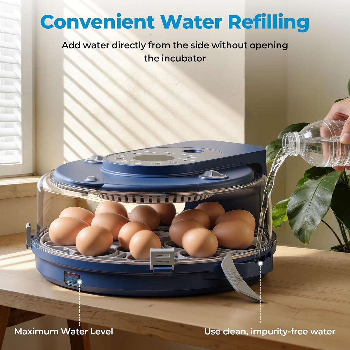 Egg Incubator for Hatching Eggs, 5 Preset Incubation Modes & 1 Custom Mode
