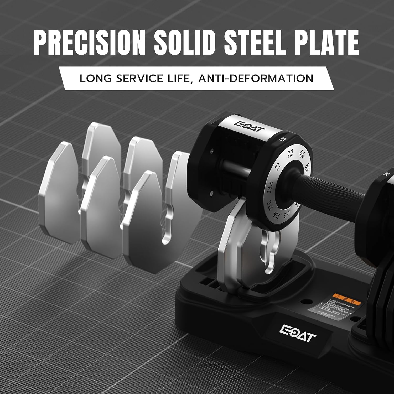 22/33 lbs Pair/Single Adjustable Dumbbells Set,Premium Quick Adjust, 10 in 1 Adjustable Dumbbell Set for Men and