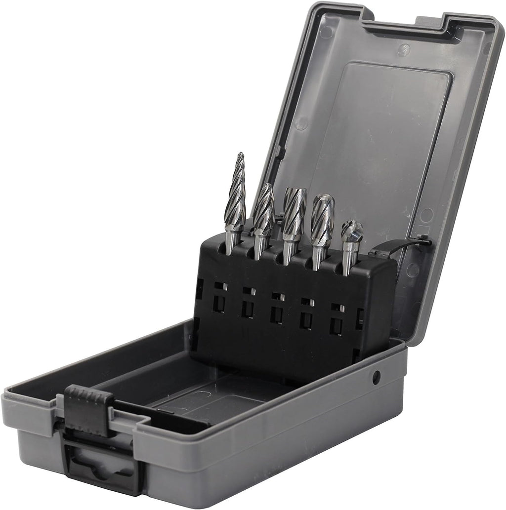 5pcs 1/4"(6.35mm) Shank Carbide Burrs for Aluminum