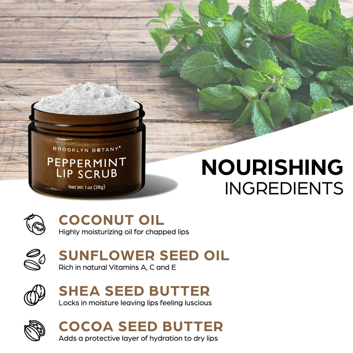 Peppermint Lip Scrub - 1 oz