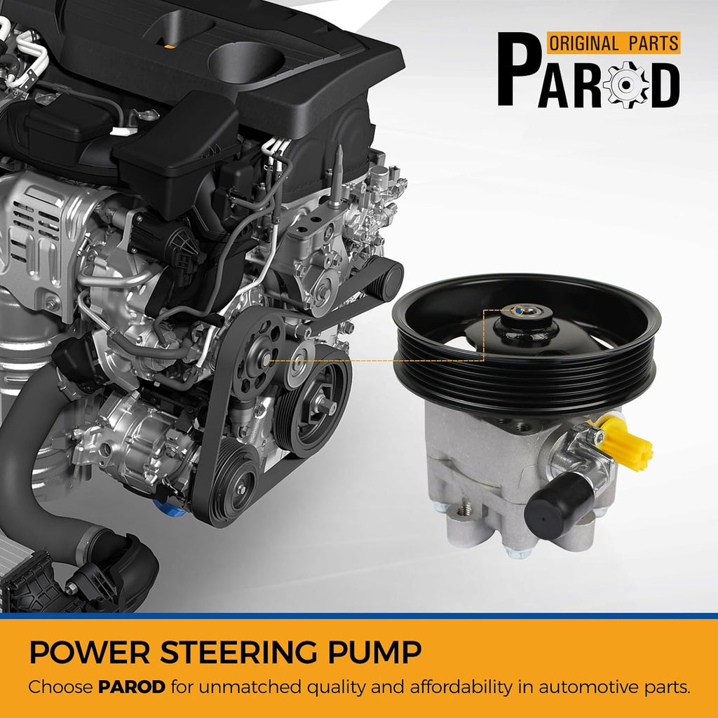 PAROD 21-5478 Power Steering Pump with Pulley fit for 2007-2013 Nissan Altima, 2002-2011 Nissan X-Trail 2.5L L4 GAS, 3.5L L4L; Coupe