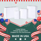 White Gift Bags 5.25x3.75x8 Inch Paper Bags Handle Bulk 200Pcs