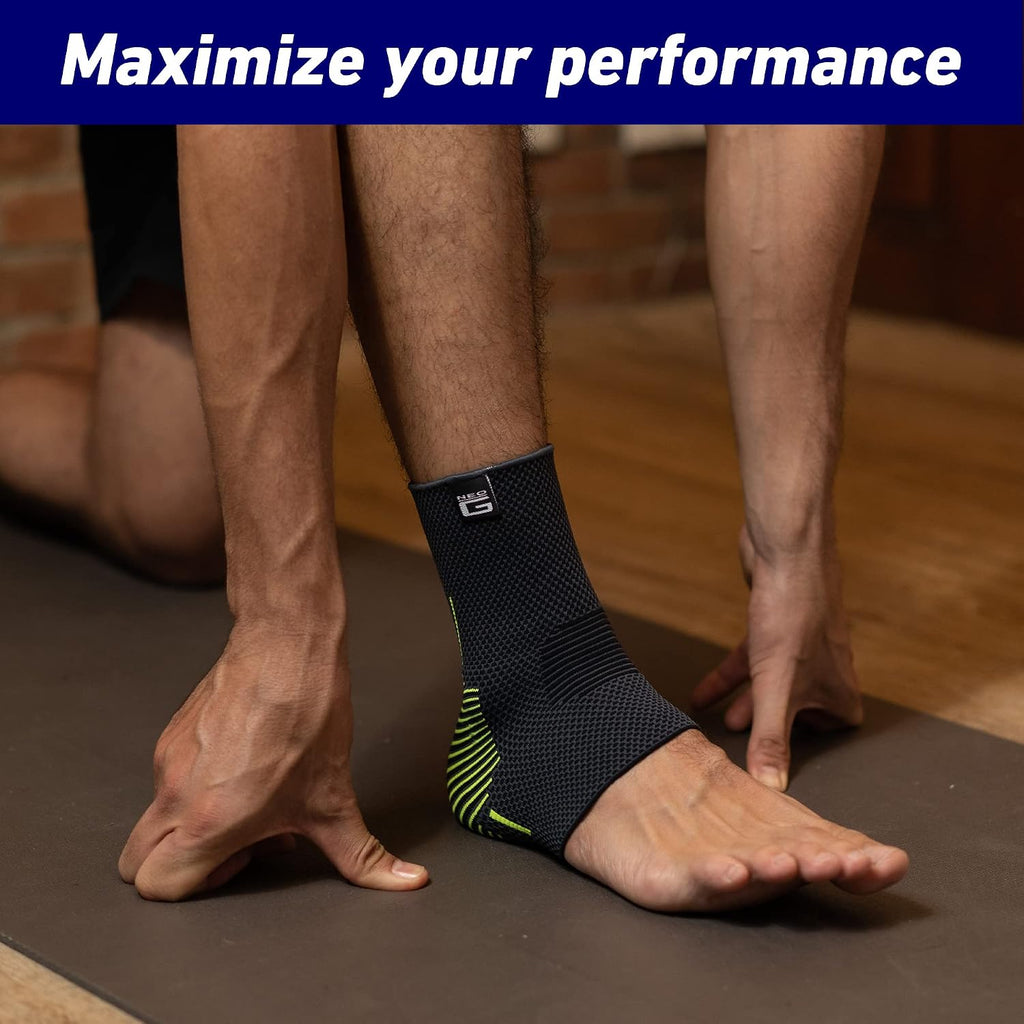 Ankle Compression Sleeve Sports – Active – Ankle Compression Sleeve for Running - Lightweight, Elastic, Helps with