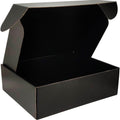 13x10x4 Shipping Boxes (20pcs) Black Mailer Corrugated Cardboard Box