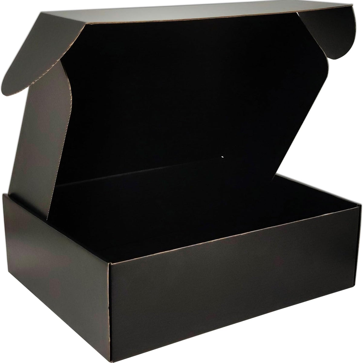 13x10x4 Shipping Boxes (20pcs) Black Mailer Corrugated Cardboard Box