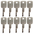 10 Pack Ignition Keys for Bobcat, Terex, Broce, Ditch Witch, Genie, Grove, Ingersoll-Rand, JLG, Pollock, Tenant, Timberjack, Vermeer, Volvo 307852A1, 6693241, 6709527, 714602, A77313, D250 (10)