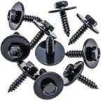 Rexka 10pcs M4.8 Fender Liner Bumper Cover Hex Head Screw for BMW 07147129161 E46 E90 E39 E60 E91 E92 E93 E63 E64 E38 X1 X3 X5