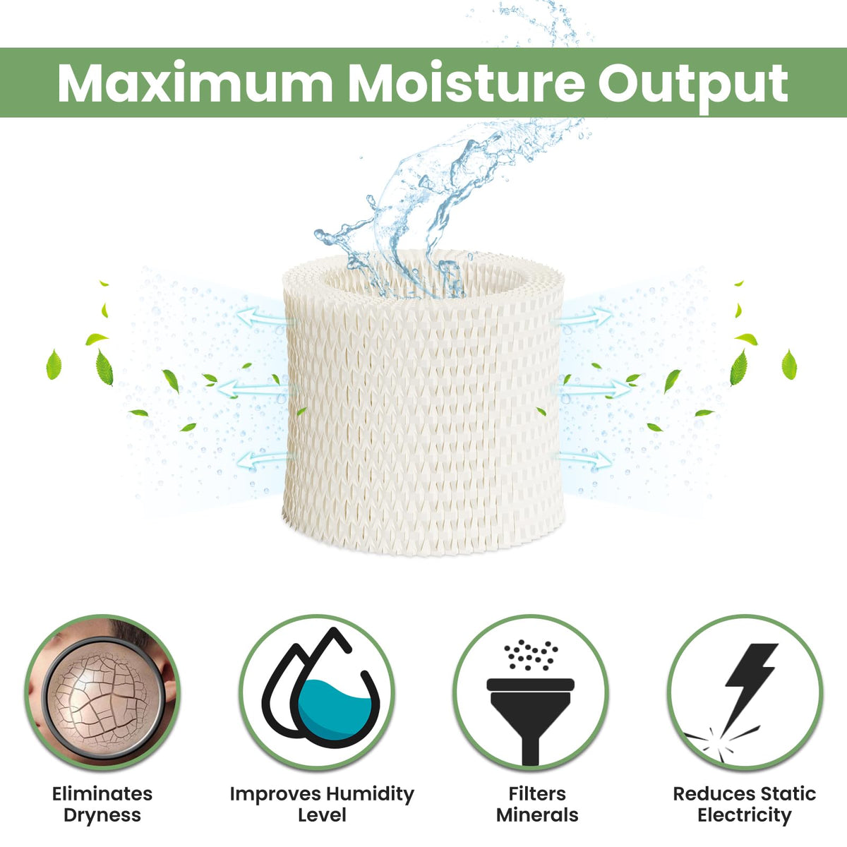 Humidifier Filter A Compatible with Honeywell HAC-504, HAC-504AW, HCM-350
