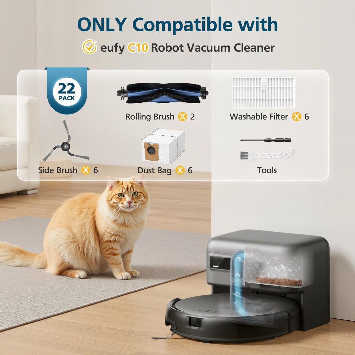 C10 Accessories for eufy C10 Robot Vacuum