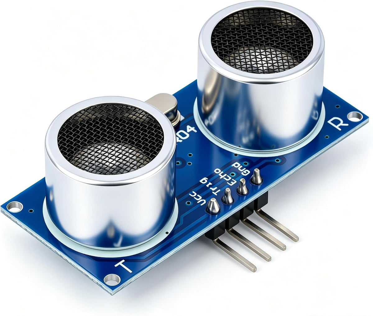 2 Pcs HC-SR04 Ultrasonic Sensor Module with Mounting Bracket