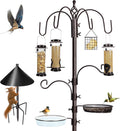 6-Hook Bird Feeding Station Kit with Squirrel Baffle, 94 Inch