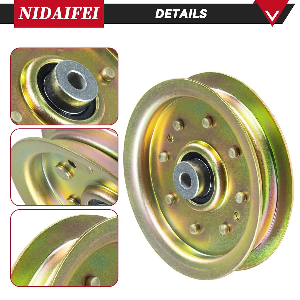 2 Pack 756-04129B Idler Pulley for Troy Bilt 42, Cub Cadet 42 Deck