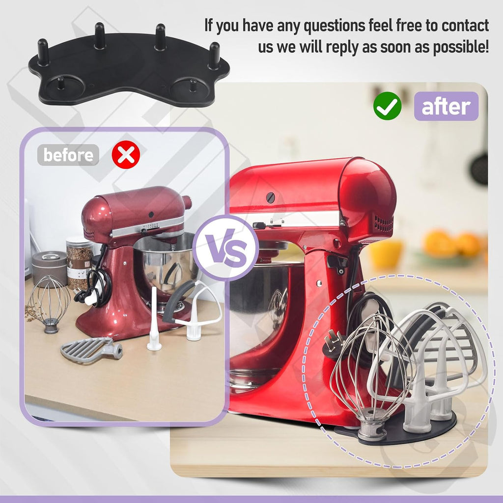 【Patent Pending】Stand Mixer Attachment Holders, Compatible with Kitchenaid Mixer & KitchenAid Flat Beater, Kitchen