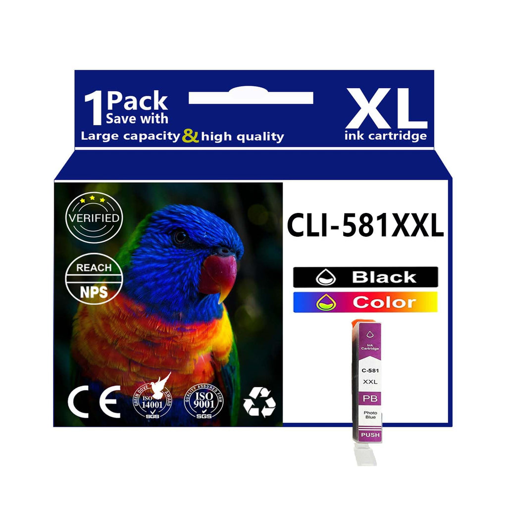 PGI-580XXL CLI-581XXL Ink Cartridges Replacement for Canon PGI-580 CLI-581