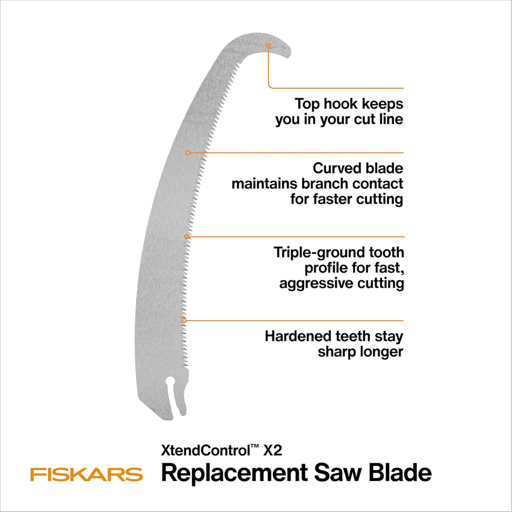 Fiskars XtendControl X2 Hook Bill Replacement Pruning Saw Blade, 15"