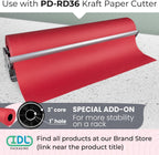 Red Kraft Paper Roll, 36" x 8400" (700 feet) - USA-Made, IDL Packaging