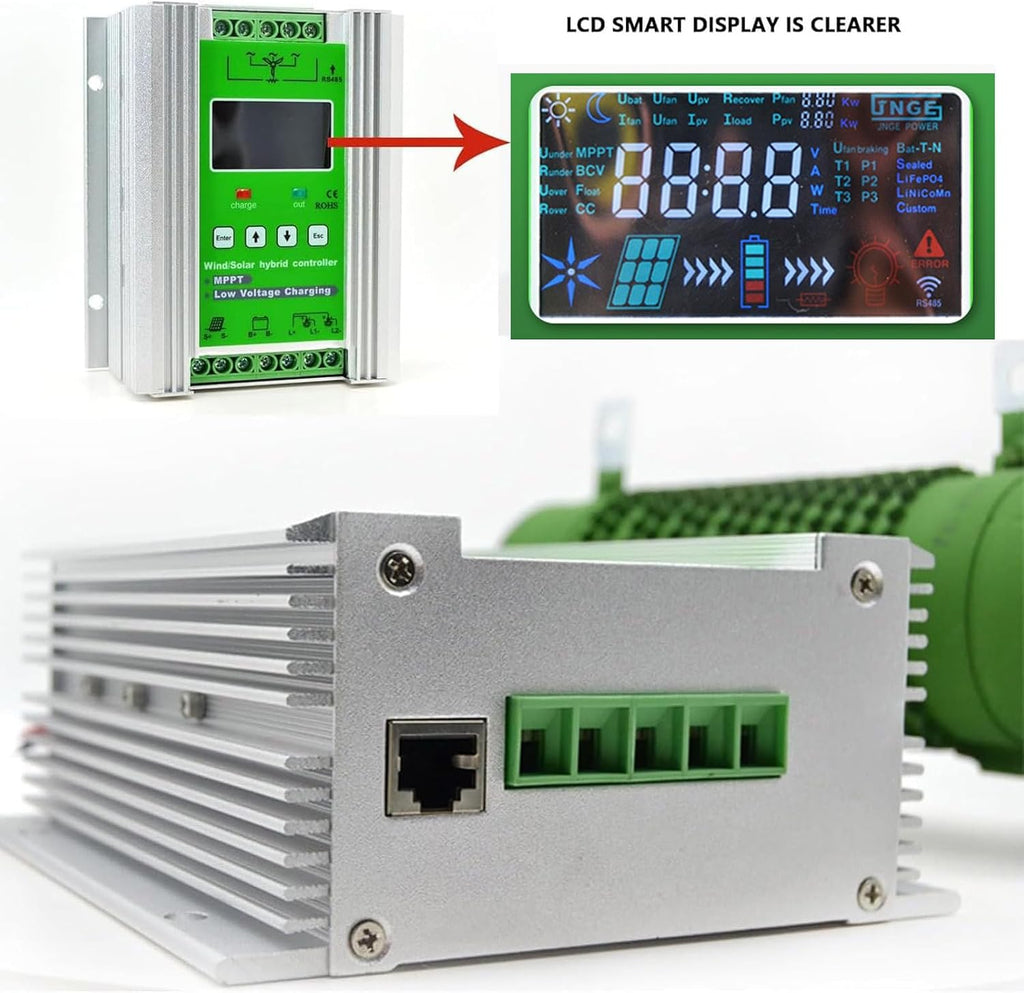Wind Solar Hybrid Charge Controller 12v /24v /48v Wind Turbine Solar Hybrid Mppt Charge Boost Controller Solar Panel