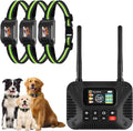 Wireless Dog Fence for 3 Dogs, KJEFYPETZN Remote Dog Training Collars System, Waterproof Rechargeable Electric Pet